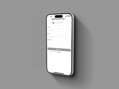 BUDGET MOBILE APP UI