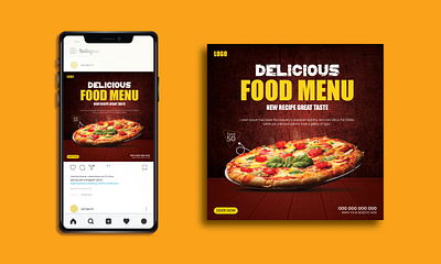 Social MediaFood Menu Design 3d animation branding graphic design logo motion graphics ui