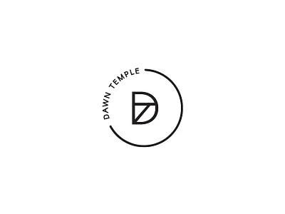 Modern Line Monogram art brand dt icon letters line logo modern monogram stamp