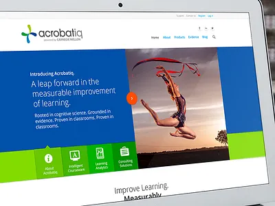 Acrobatiq By Carnegie Mellon collateral design identity design information architecture interaction design visual design
