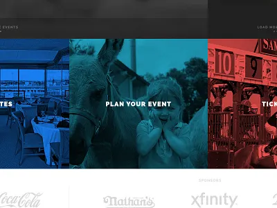 Sam Houston Race Park child css duotone grayscale horse html load more promotion race site sponsor web