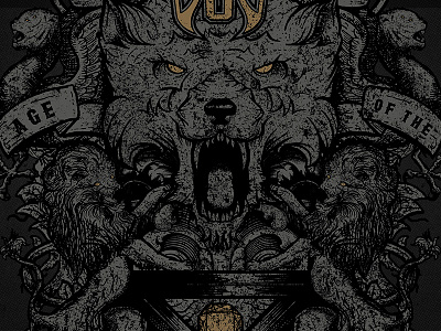 Age of the Beast design graphic icon illustration illustrator tee wolf