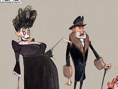 Character design (Penny Dreadful) animation cartoony character design illustration visdev