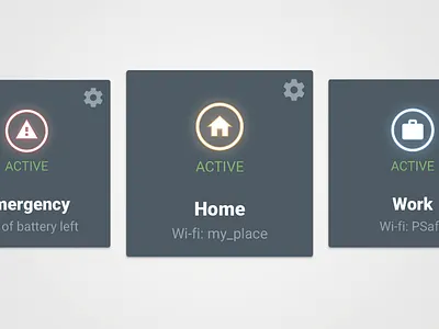 PowerPRO Profile Box android app design mobile power ui ux