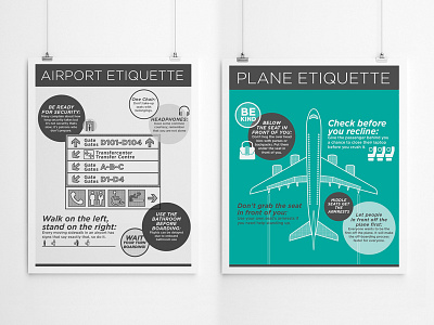 Travel Etiquette airport design etiquette illustration illustrator plane travel wanderlust