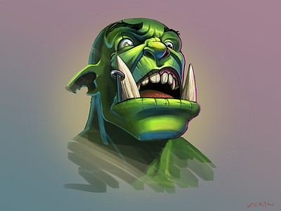 Orc Face Sketch face huh loktar ogar orc sketch warcraft