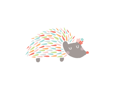 Hughog cute hedgehog