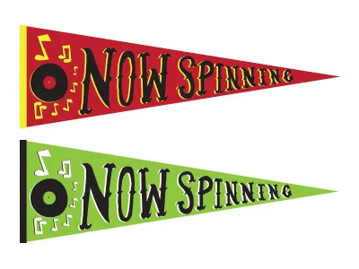 Pennants? concept hand type illustration lettering pennant