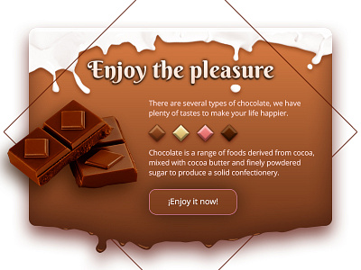 Chocolate picker brown candy chocolate milk modal picker pop selector sweet up