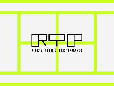 RTP WIP branding court identity logo sports tennis