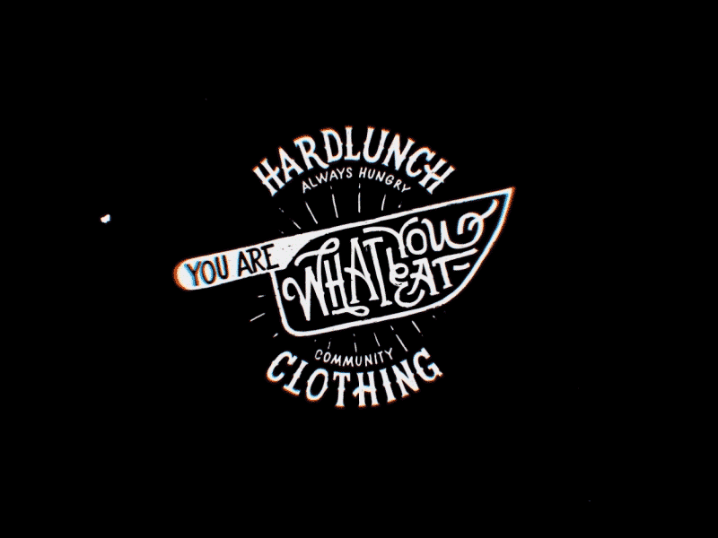 Hard Lunch ae after aftereffects animation brand branding calligraphy lettering logo motion sketch typography