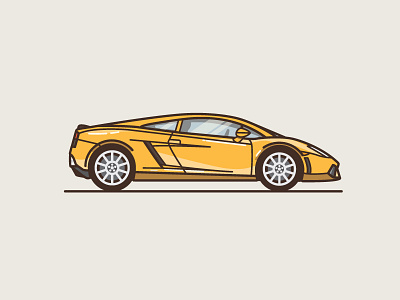 Lambo car fast illustration lamborghini line sports