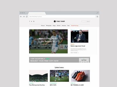 The Turf Website Design a league epl football soccer web web design