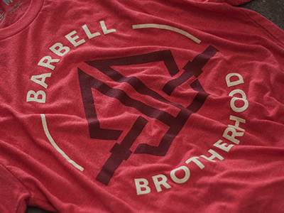 T-shirt Barbell Brotherhood crossfit designer icon leyda luz logo mexico monterrey red sport t shirt