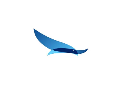 Bird air b bird blue flying logo mark overlay search transparent