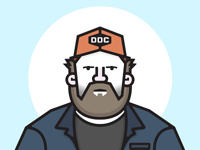 Draplin aaron beard draplin hat portrait