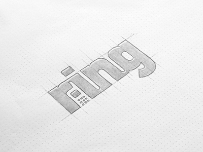 Ring - Negative Space Concept branding clean design drawing identity logo logotype mark negative phone sketch space