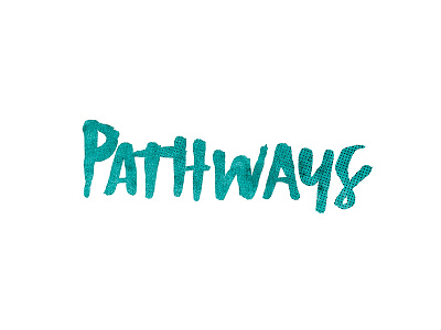 pathways script header credits film titles hand script handtype illustration script