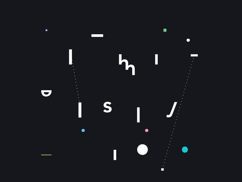 We Simplify geometric gif motion typography we simplify