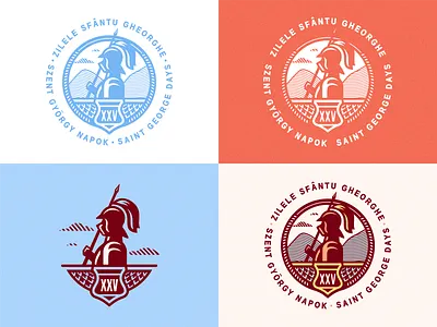 Szent György Napok / 2016 [Saint George Days / 2016] adline badge brassai days emblem knight medieval saint