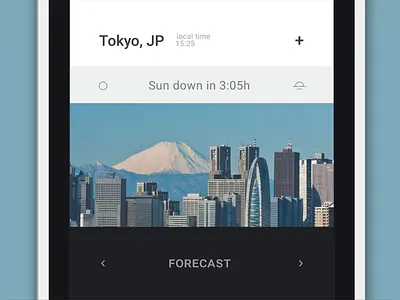 Weather App from BANG OS mobile operative system uiux visual design