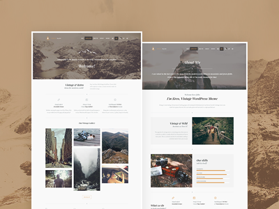 Wildster WP - Wild Vintage WordPress Theme blog blogging gallery magazine photo photography portfolio retro travel vintage wild