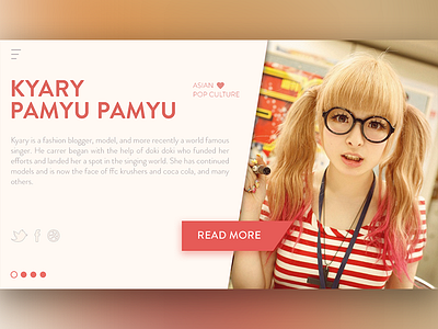 Presentation - Profile card card header kyary presentation read more