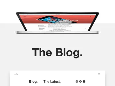 Meta Blog grids helvetica minimal uiux webdesign