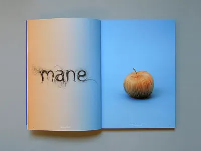 Hair Typography Art magazine 'Bite Me' 3d typography design editorial font hand lettering hand made letter lettering typo typography