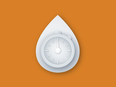 Just a drop in the bucket android coffee drop icon illustration ios stopwatch time timer