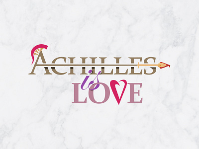 Achilles is love achilles greece greek logo myth whimsy