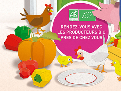 Agrobio farm illustration