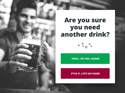 Pop-Up / Overlay #016 016 bar beer daily design drink overlay pop ui up