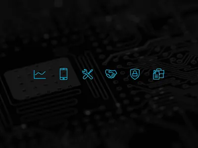 Alles Cloud Service diagram hand icon lock paper phone stroke thin tools