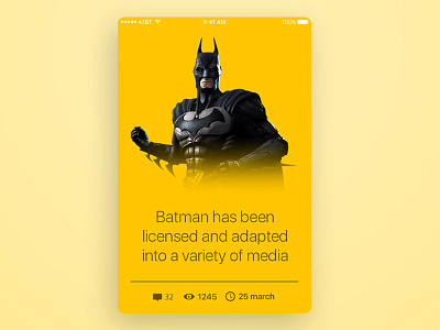Dashboard - Batman batman branding graphic design illustration logo matvel ui ux