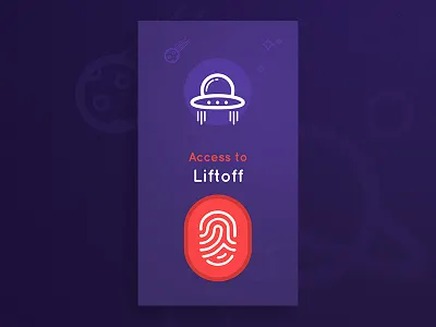 Liftoff app fingerprint game mobile sign up space