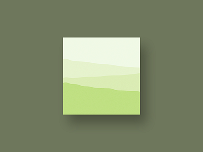 Misty Hills abstract art green hills illustration misty rough simple vector