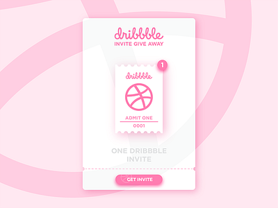 One Dribbble Invite. dribbble invite invitation invite invites