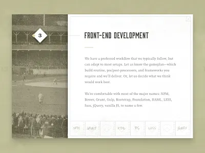 Service Card card modal pop up