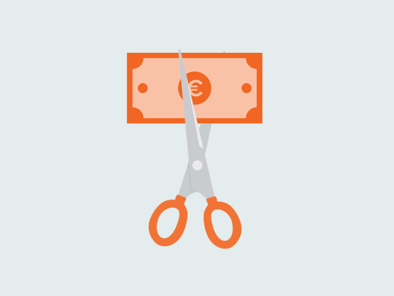 Save Costs cut gif money scissors