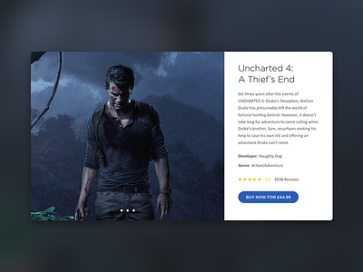 Daily UI #012 - E-Commerce Shop (Single Item) 012 a thiefs end card clean dailyui e commerce item ps4 purchase shopping ui uncharted