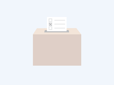 Ballot design flat icon illustrator ui vector