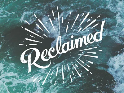 Reclaimed baptism church branding church design reclaimed venture church