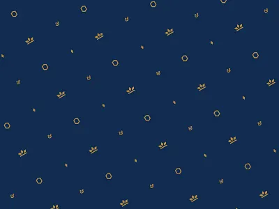 C&Q - Brand Pattern blue branding crown gold identity logo pattern quartz