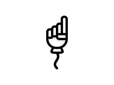 Balloons Go Up balloon float hand line minimal pointer