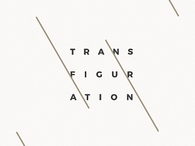 Transfiguration goodtype graphic design stamp typography