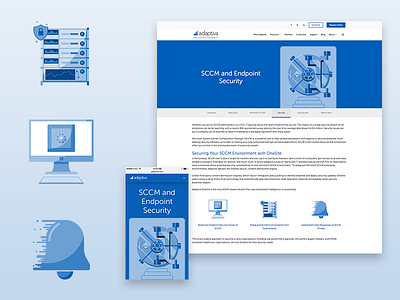 Security Page icons illustration it mobile safe secure security tech ui ux vault web design
