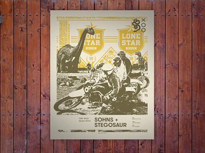 Sohns + Stegosaur gig poster sohns stegosaur