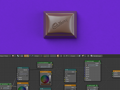 Makin' Chocolate 3d blender cadbury chocolate food hellomotion render