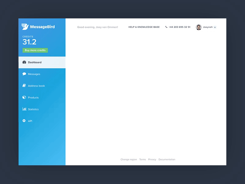 Dashboard Revamp, part 1 admin blue clean dashboard gradient modal sidebar simple ui white